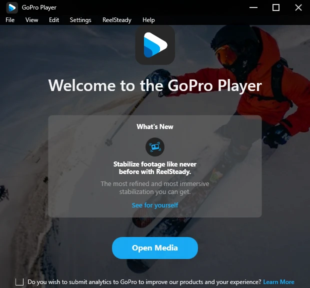 GoPro Player + ReelSteady video stabilization software